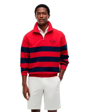 Sweat à Demi-zip Mw0mw43190 Medium Red L