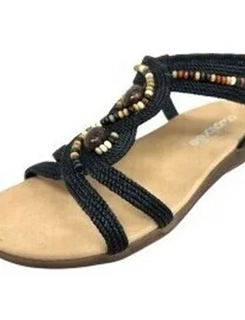 Sandalen 30245 Ako Schwarze Damensandale 36;37;38;39;40 Female - Amarpies - FashionsVida