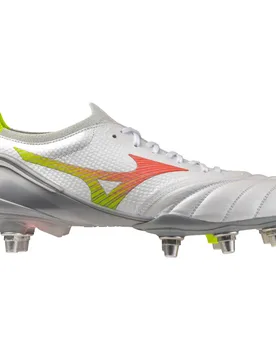 Chaussures De Football Morelia Neo V β Elite Si White / Lava Orange / Evening Prim EU 46 Homme - Mizuno - FashionsVida