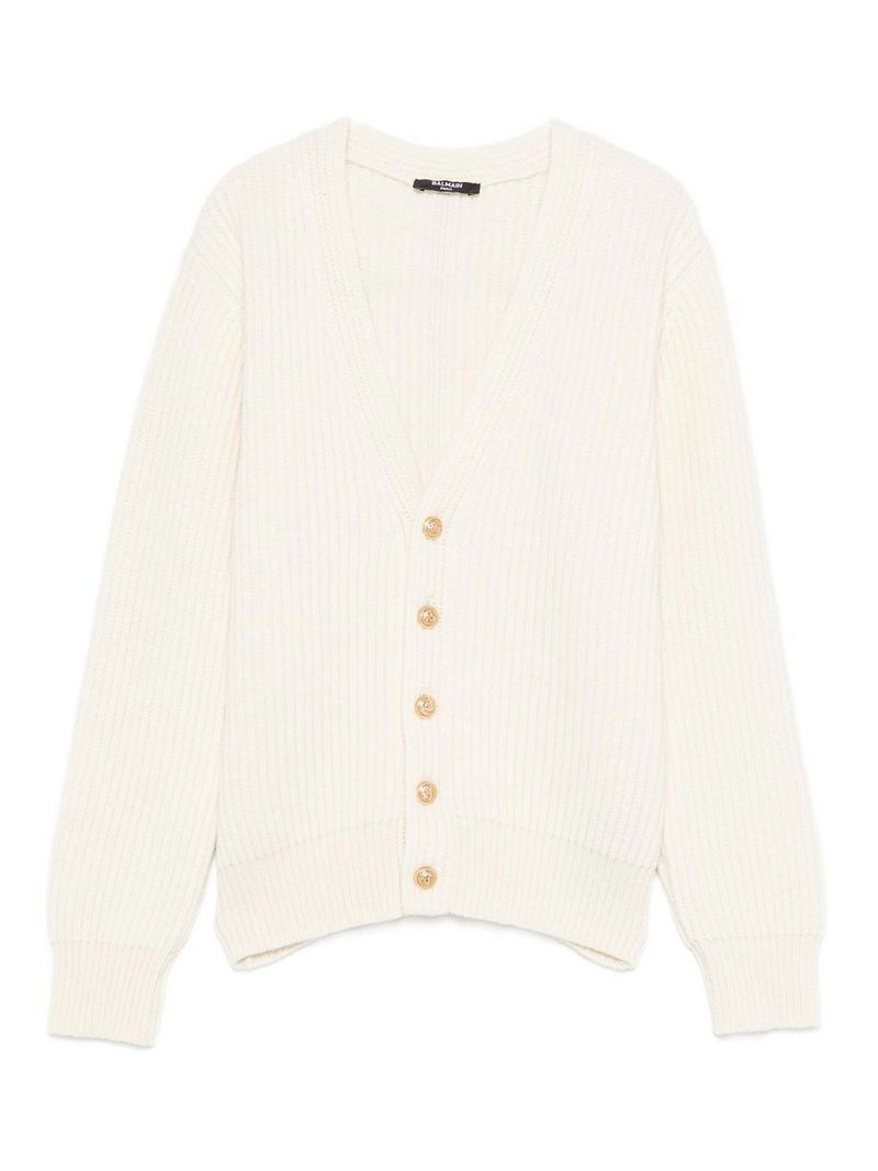 Balmain Cardigan Con Ricamo