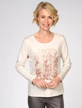 Rdh.-Shirt,1/1 Arm, Frontdruck female - 38 - FashionsVida