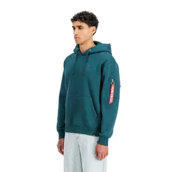Industries Felpa Con Cappuccio Back Print Deep Petrol XL