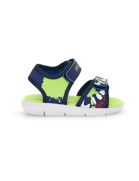Sandali blu e verde con chiusura a strappo S63S820 24 - Superga - FashionsVida