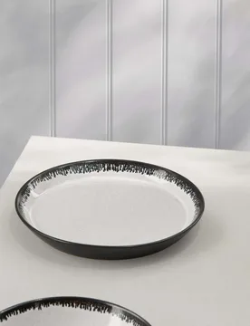 Reactive Glaze Side Plate Black - M&S X Tom Kerridge - FashionsVida