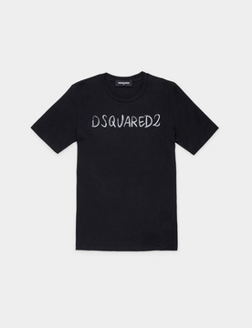 Dsquared t-shirt bambina nero
