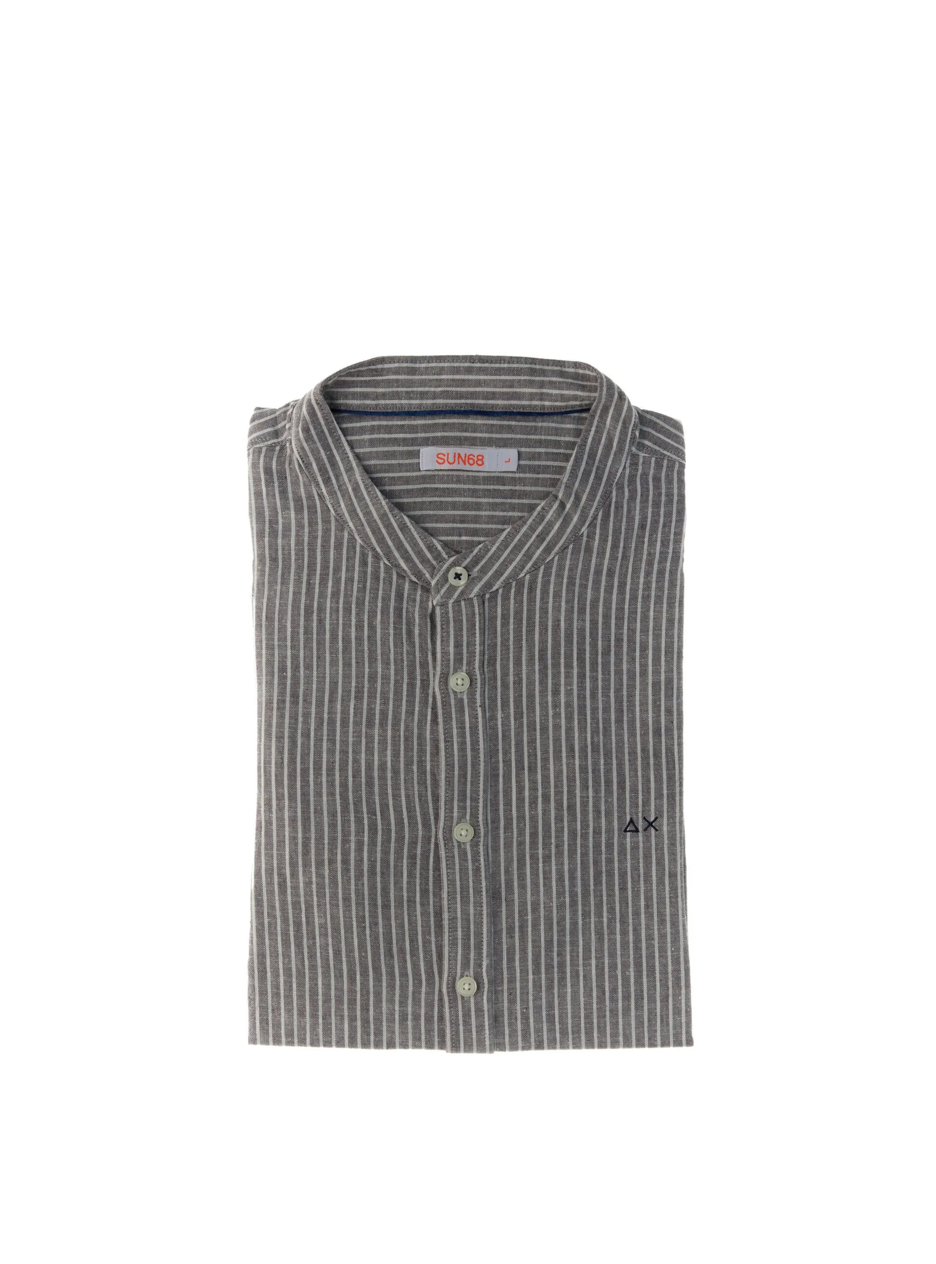 Camicia alla coreana GRIGIO M - Sun68 - FashionsVida