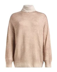 Rollkragenpullover Damen Maulwurfsgrau 34,36,38 Damen