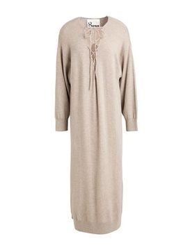 PM Midi-Kleid Damen Beige S Damen