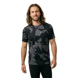 Maglietta A Maniche Corte Camo Performance Black Camo