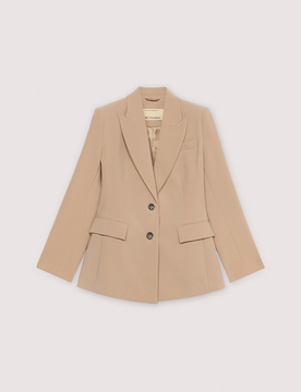 Giacca in candy donna beige