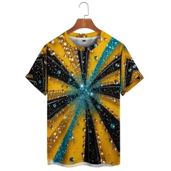 Designer's New Tie-Dye Craft Men's 3D Printed Short-Sleeve T-Shirt - Men's Basic Top