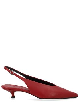 AEYDE Liz Mini Stud Leather Pumps