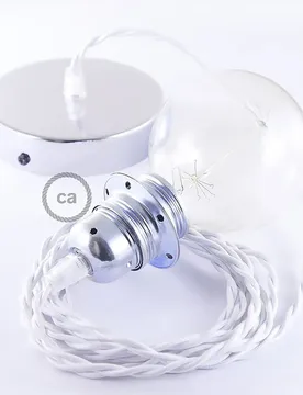 Cables Lampe Suspendue Pendel Pour Abat-jour Tm01 Diy 50 Cm White / Chrome Plated One Size