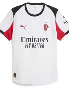 T-shirt à Manches Courtes Loin Ac Milan 25/26 White / For All Time Red XL