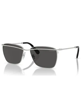Occhiali da sole, Forma quadrata, SK7006, Tono argentato OS - Swarovski - FashionsVida