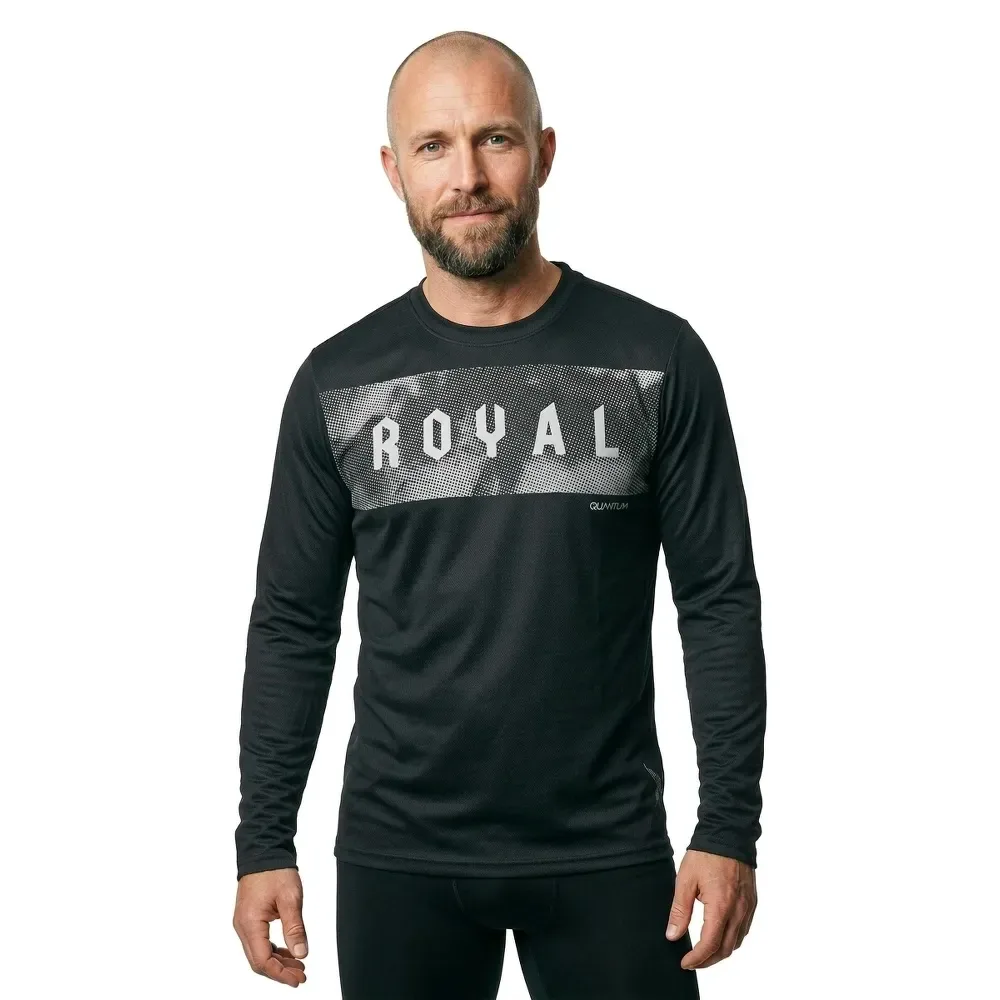 Maglia Da Enduro A Maniche Lunghe Quantum Black - Royal - FashionsVida