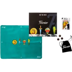 Estuche premium mus con barajas, amarracos y tapete neopreno