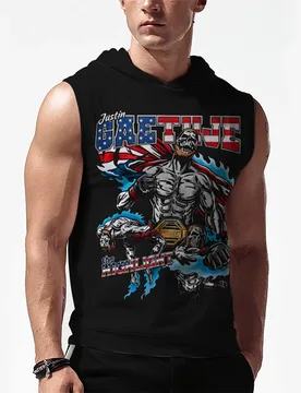 Men's Justin Gaethje The Highlight Sleeveless Hoodie MMA Training Sport Quick Dry Breathable Tank Top Street Casual Hooded Tank - Aliexpress - FashionsVida