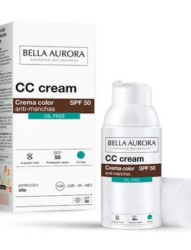 CC Cream Anti-Manchas SPF50 - Bella Aurora - FashionsVida
