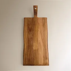 Tabla de cortar con mango Acacia