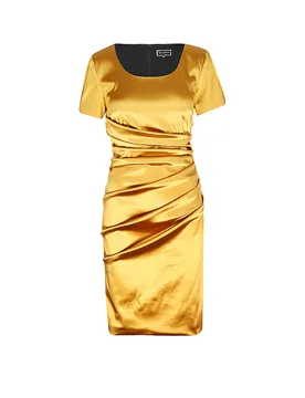 Vestido de noche AUDRY oro 36 - Claus Tyler - FashionsVida