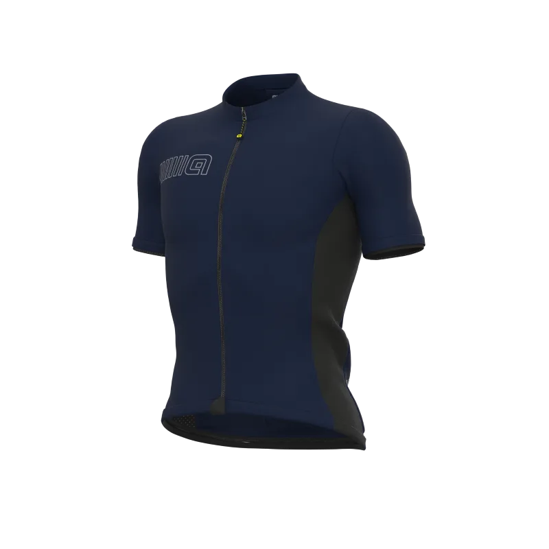Maglia ciclismo SOLID COLOR BLOCK blu marino - ALE' - FashionsVida