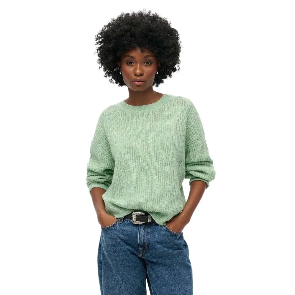 Pull Brushed Soft Green Twist M - Superdry - FashionsVida