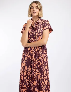 Artemis Womens Printed Jersey Shift Dress - - Size: 16 - Weird Fish - FashionsVida