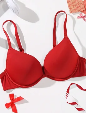 Pieza Sujetador con aros cómodo de unicolor para mujer - Shein - FashionsVida