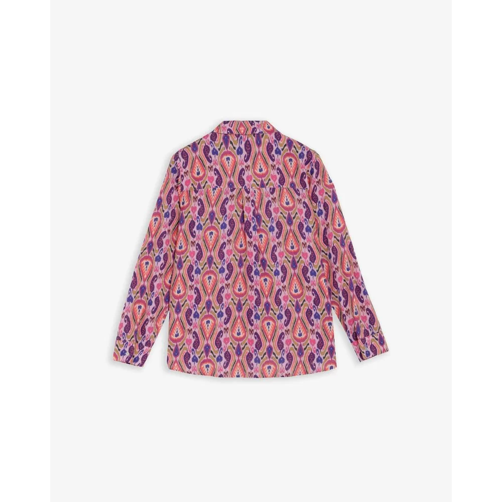 Camisa de mujer estampada en tejido fluido - Scalpers - FashionsVida