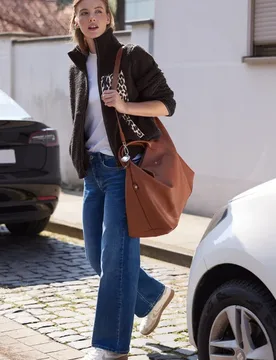 Street One Strukturmix Jacke mit Stehkragen female Braun - Street One Studio - FashionsVida