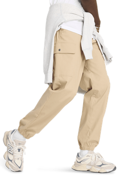 Twill Cargo Jogger Herren Hosen - Grau - Größe S - Baumwoll-Jersey Grey S