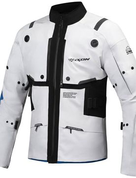 Giacca Moto Touring Laminata M-SKEID Grigio Blu taglia L
