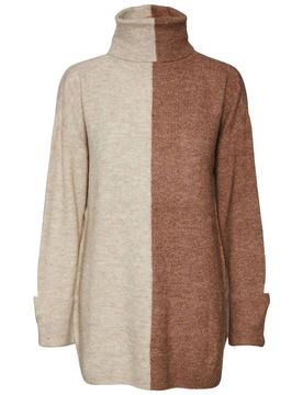 Maglia lunga Lefile beige marrone