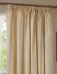 Hebden Pure Cotton Striped Curtains Yellow Mix