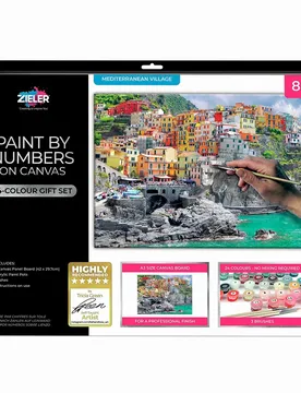 Artigianato Paint By Numbers Mediterranean City