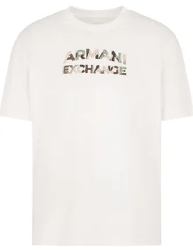 Exchange Maglietta A Maniche Corte 6dzthc-zjbyz Off White XL - Armani - FashionsVida