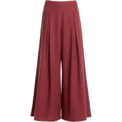 Pantalón ancho con godets de mujer