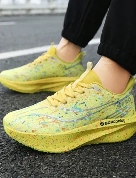 Zapatillas de running profesionales para adolescentes para entrenamiento competitivo de maratón, zapatillas deportivas ligeras con amortiguación par - Shein - FashionsVida