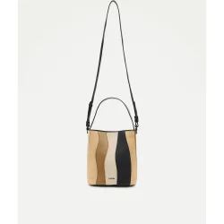 Jo & Mr. Joe - Bolso bandolera con patchwork y materiales combinados