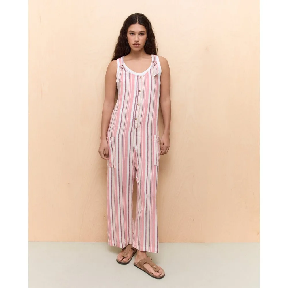 Peto de tirantes con lino - Easy Wear - FashionsVida