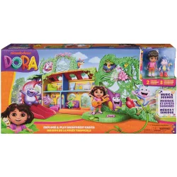 Playset casita explora y juega Botasmuebles Frases Bilingües Dora la Exploradora