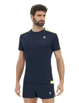 Maglietta A Maniche Corte Emeric Reflex Deep Blue / Neon Yellow S