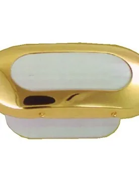 Ma Oval Indoor/outdoor White Led Light 12v Gold One Size unisex - Goldenship - FashionsVida