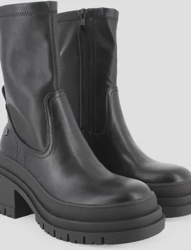 Botines de mujer con tacón ancho y puntera redonda - Blogger - FashionsVida