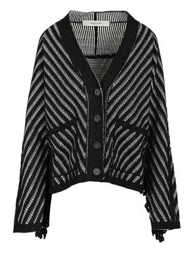 Golden Goose Cardigan con frange