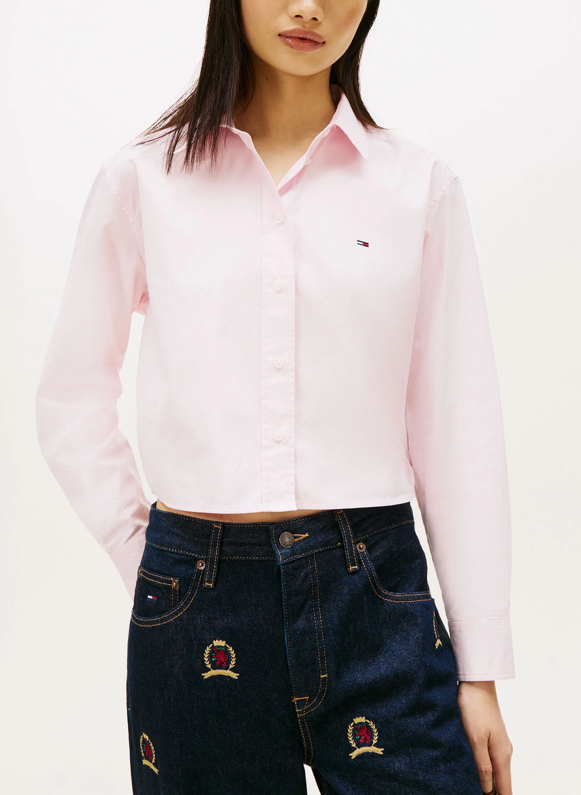 TOMMY JEANS CAMICIA CROP - TOMMY JEANS - FashionsVida