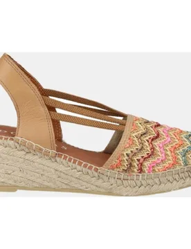 Alpargata mujer textil con elastico en cuña yuteflex - D'Chicas - FashionsVida