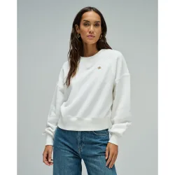 Sudadera texturada regular fit de mujer