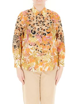 Camicia in fantasia COLLECTION ARANCIO INTENSO 46